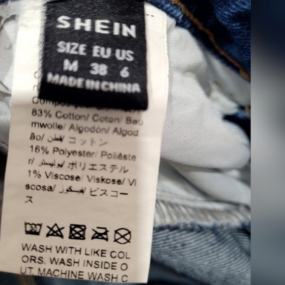 SHEIN Blue Denim Midi Skirt - Picture 3 of 3